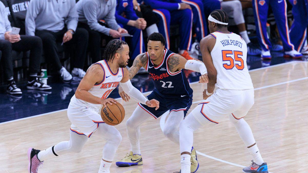 Image of He praised the Knicks after their Eastern Conference sweep.