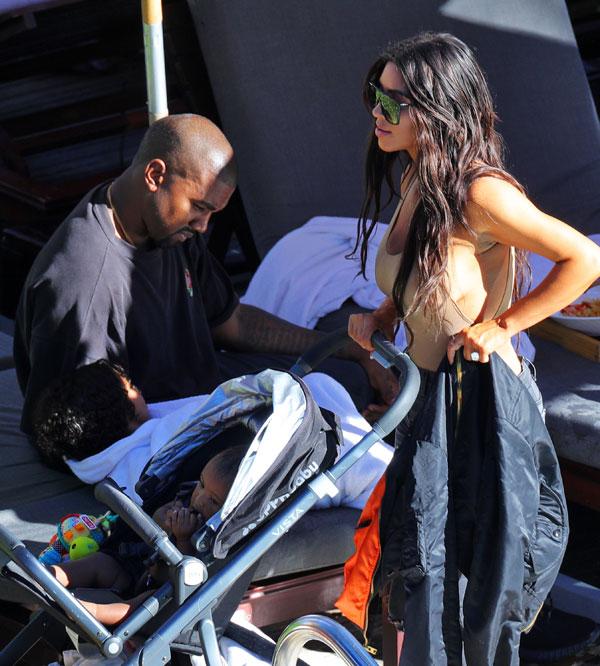 Kim kardashian kanye west fighting saint west birthday 04