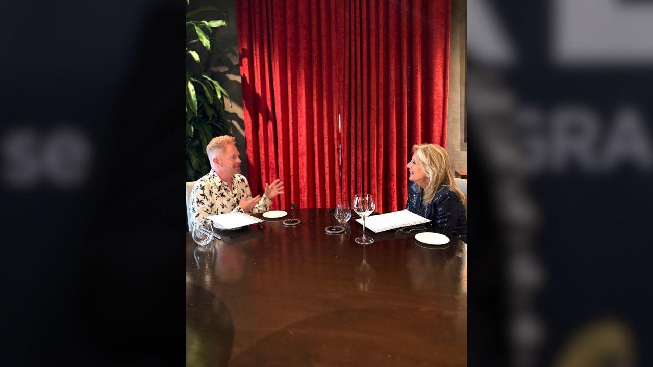 image of Jill biden and Jesse Tyler Ferguson