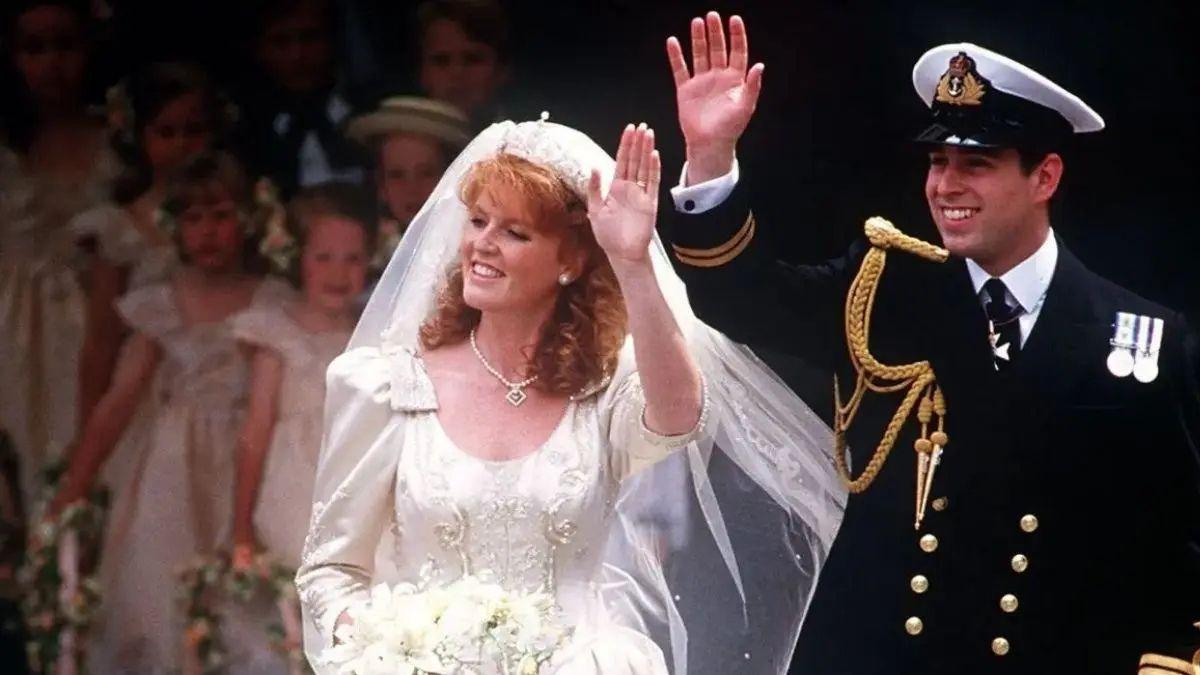 Photo of Ex-Prince Andrew and Sarah Ferguson tied the knot in 1989. 