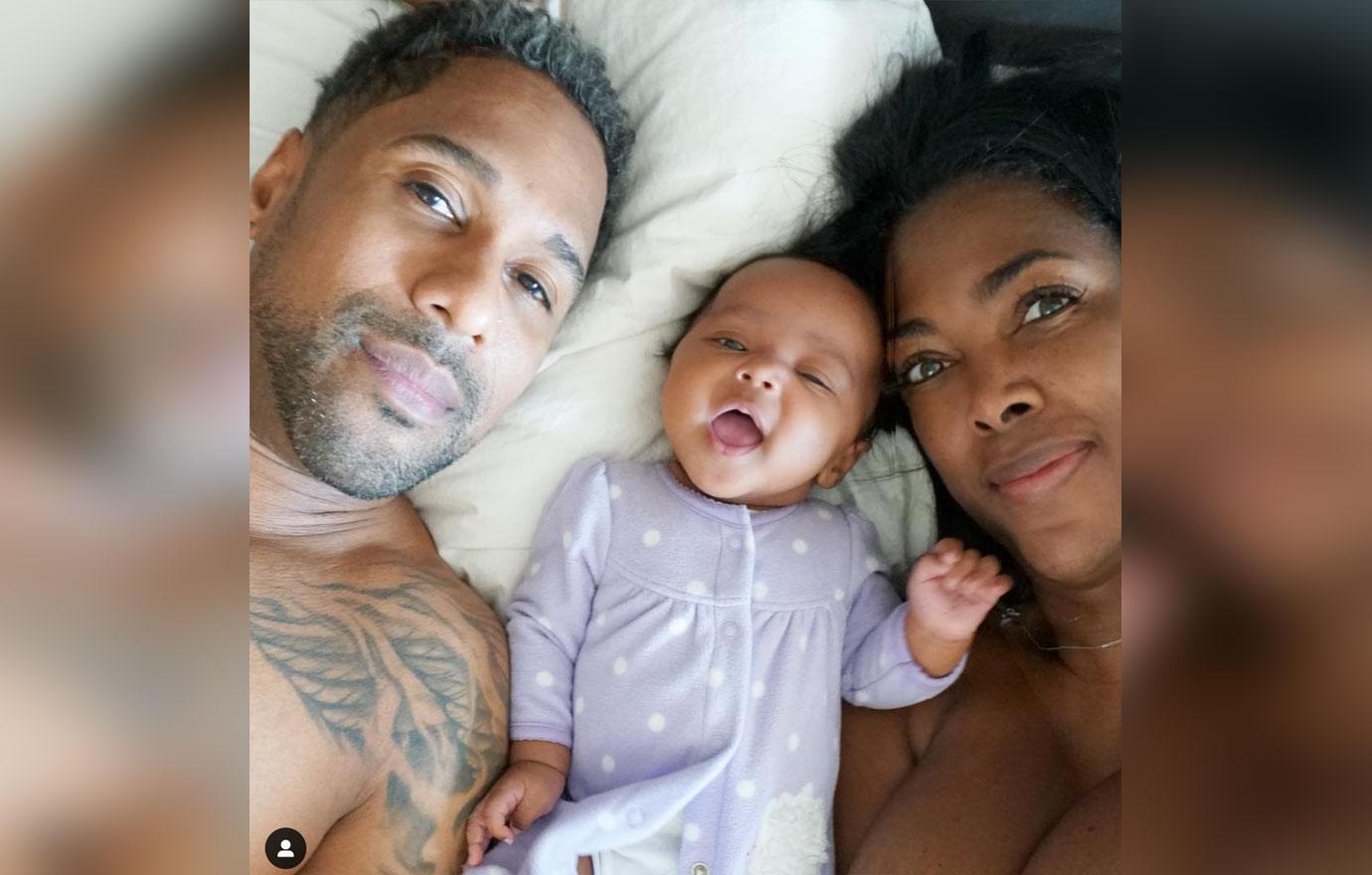 Kenya Moore With Marc Daly And Daughter Brooklyn Cynthia Bailey Love