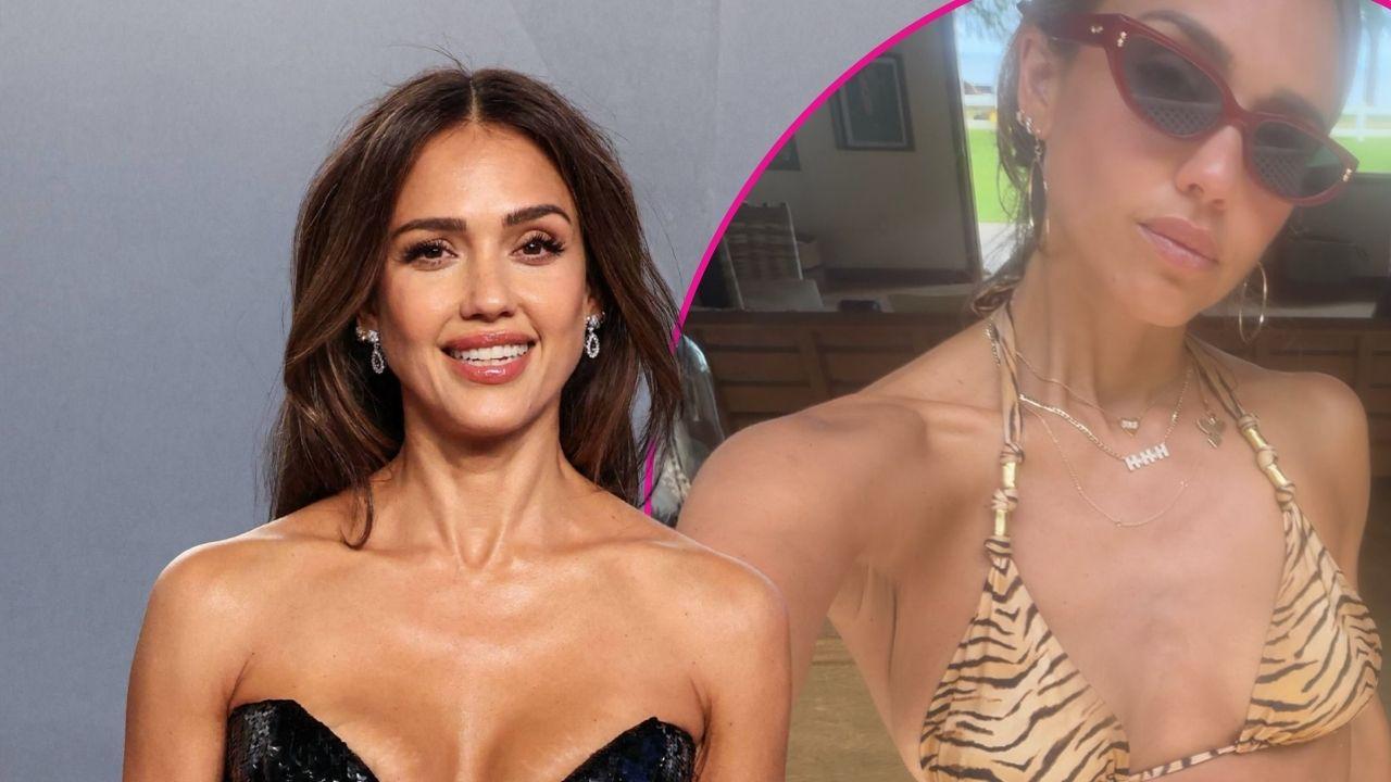jessica alba bikini physique sizzling photos