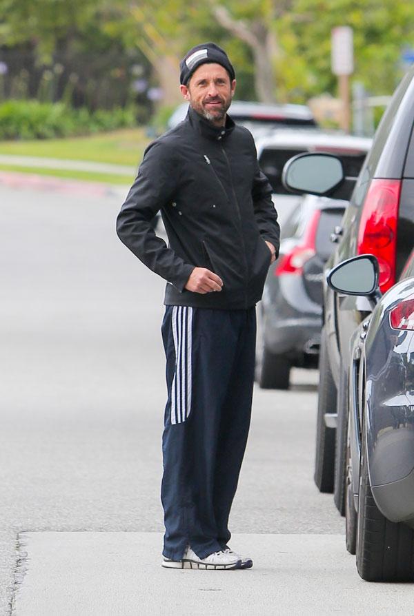 Patrick dempsey looks thin walking la 06