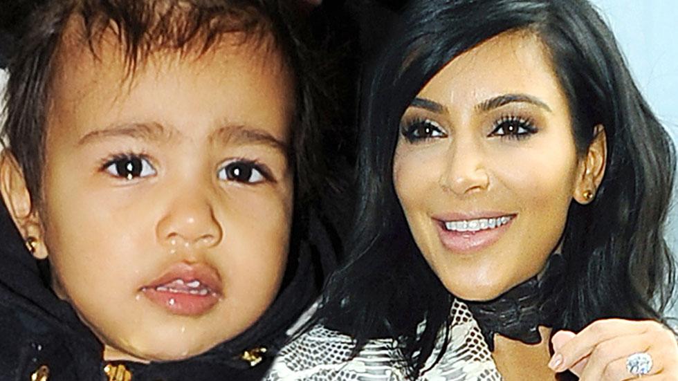 kim kardashian north makeup photos