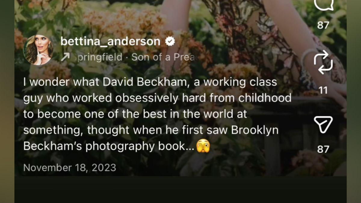 Photo of Bettina Anderson called out Brooklyn Beckham for being a nepo baby in 2023.
