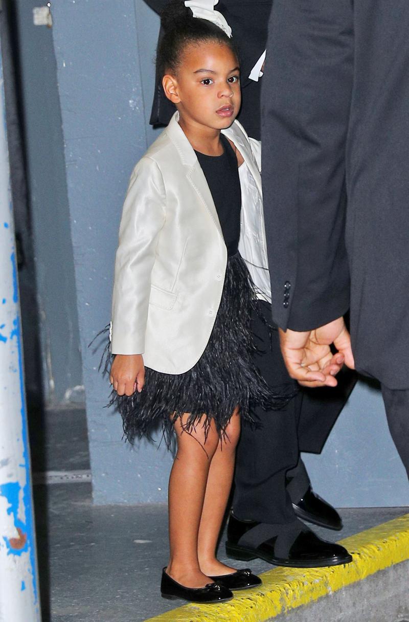 Beyonce, Jay Z, and Blue Ivy depart Hammerstein ballroom after attending CFDA Awards in New York