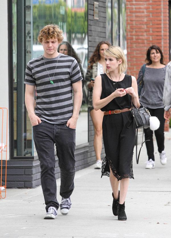 emma roberts evan peters fight