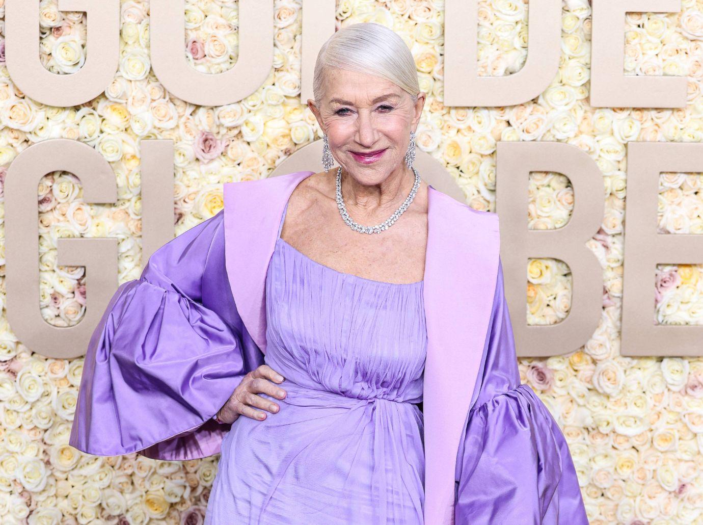 helen mirren wont eat drink before red carpet tight dress