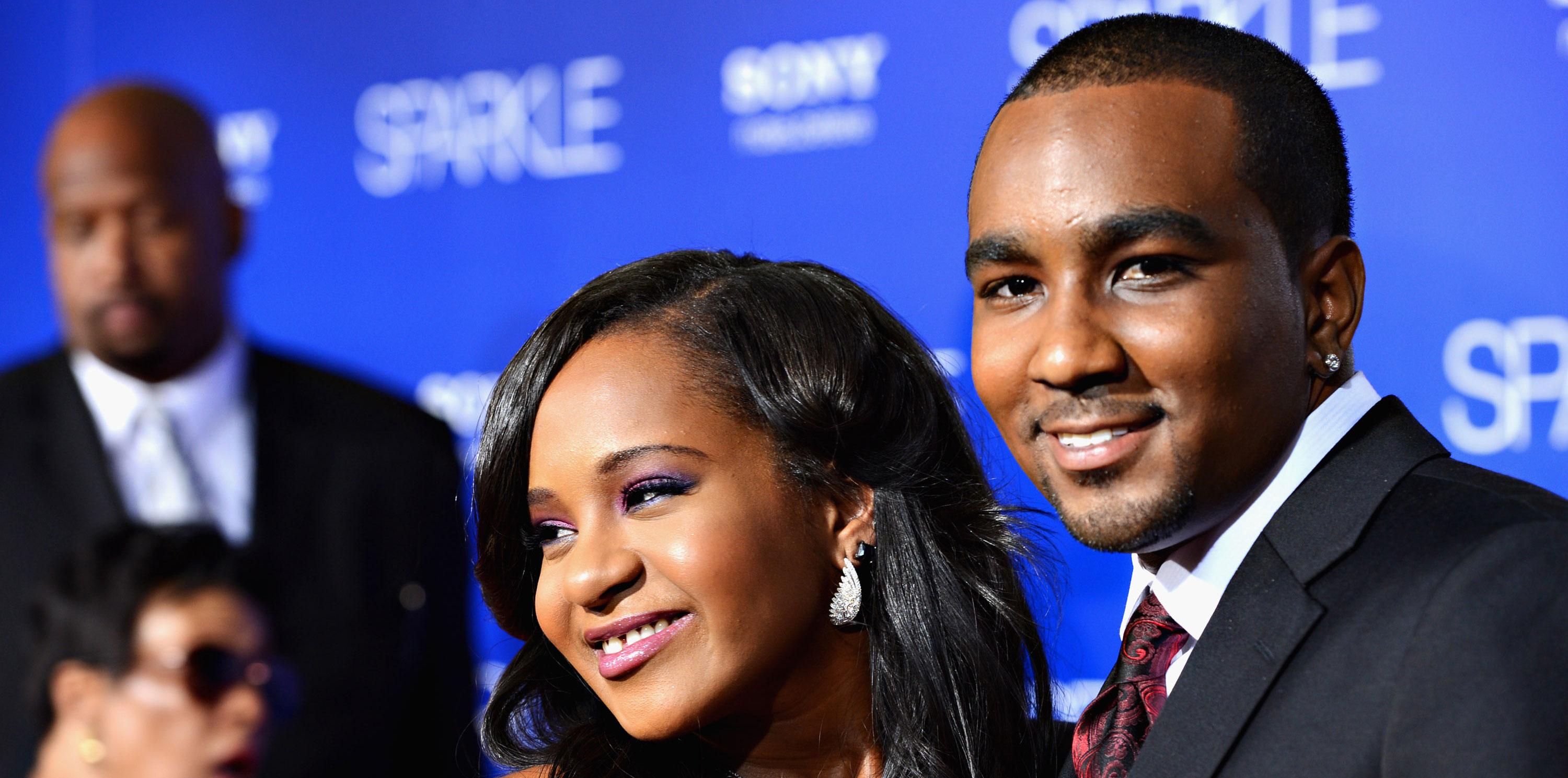 Nick gordon photographed with new girlfriend