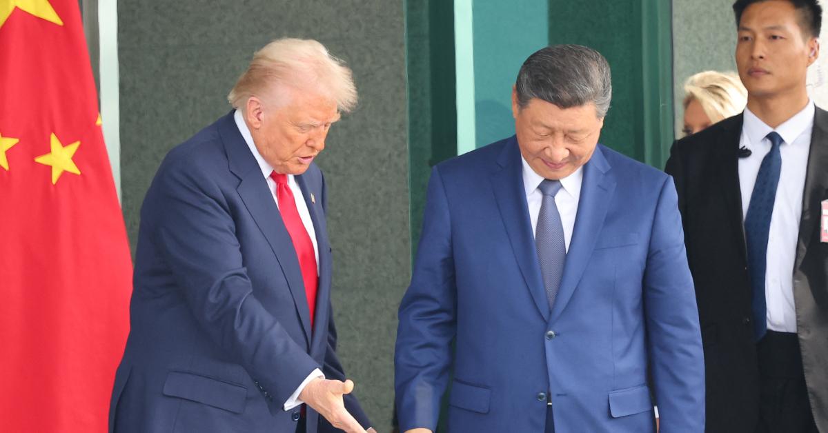 Image of Donald Trump claimed his meeting with China's president went 'amazing.'