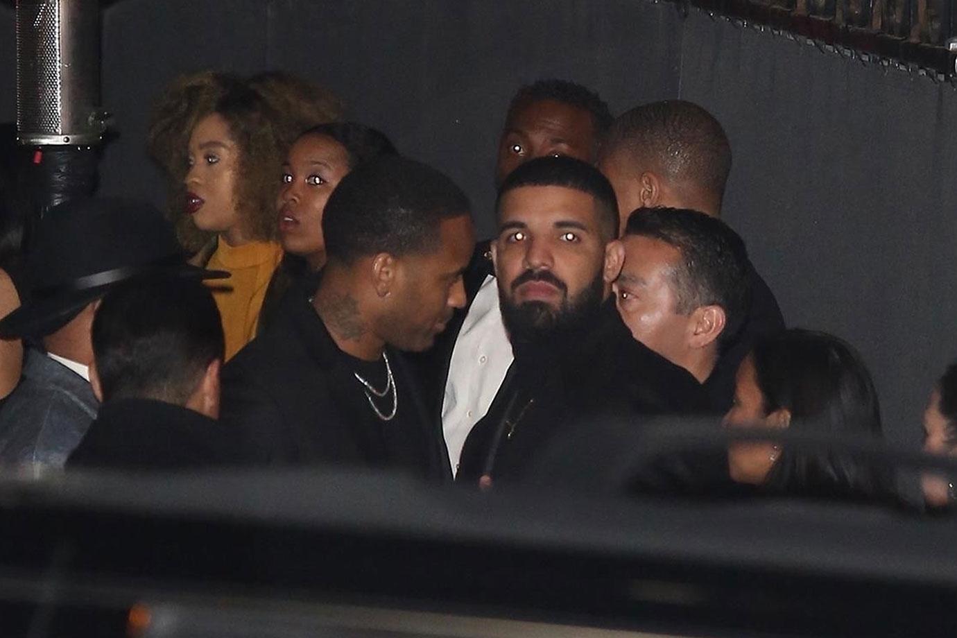 DJ Khaled, Nicki Minaj, Drake and The Weeknd outside the Chateau Marmont