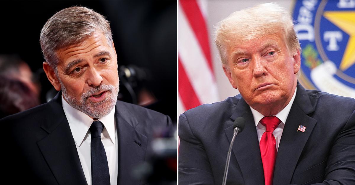 george clooney brands donald trump knucklehead always chasing girls