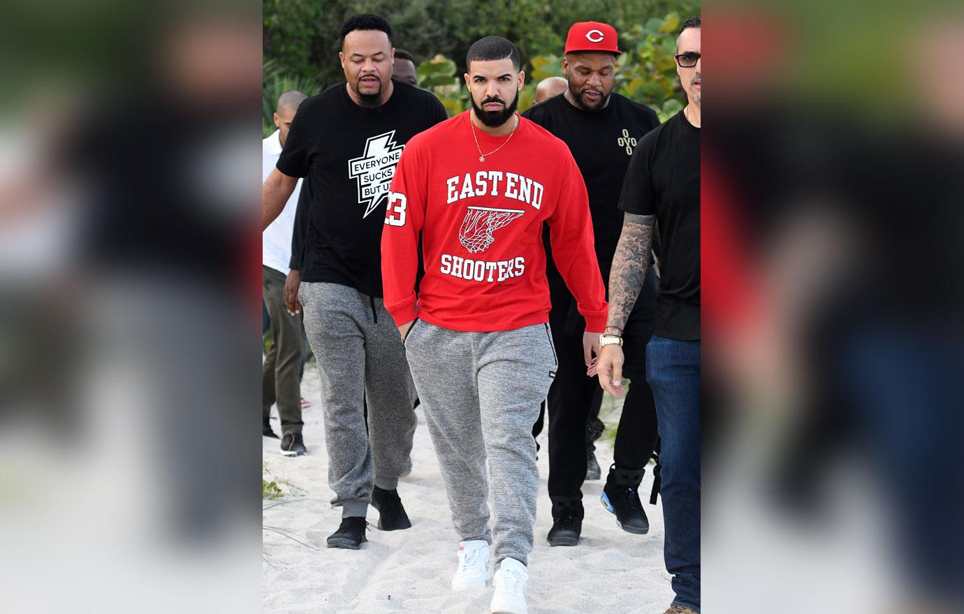 Drake red sweatshirt