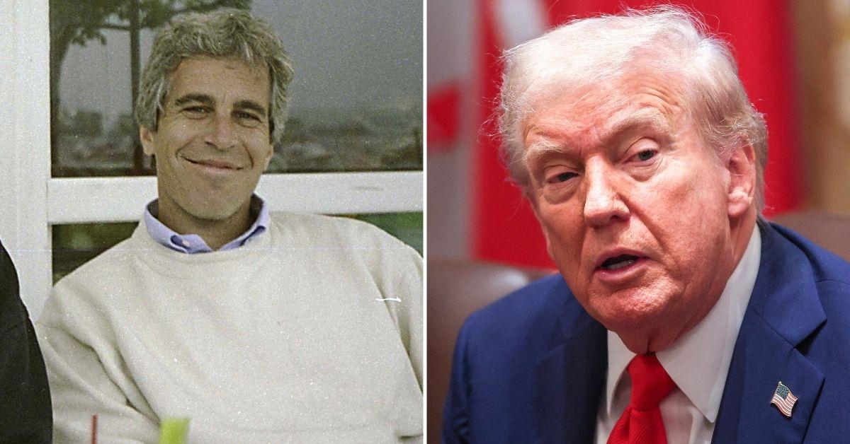 photo of Jeffrey Epstein and Donald Trump