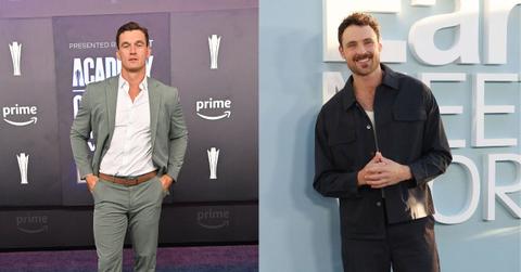 Split image of Tyler Cameron and Dylan Efron