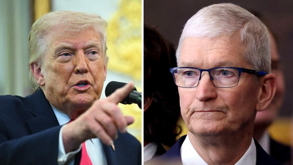 split of Donald Trump & Tim Cook. 