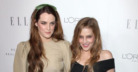 riley keough reveals secretly welcomed child during late mother lisa marie presleys memorial pp