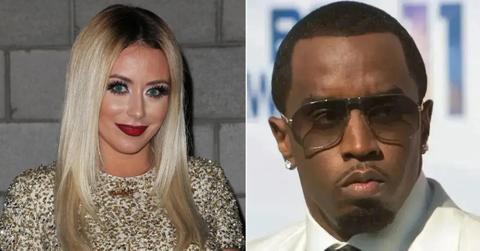 Split photo of Aubrey O'Day and Sean 'Diddy' Combs.