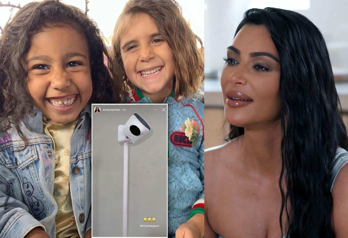 North West, Penelope and Kim Kardashian, baby moniter