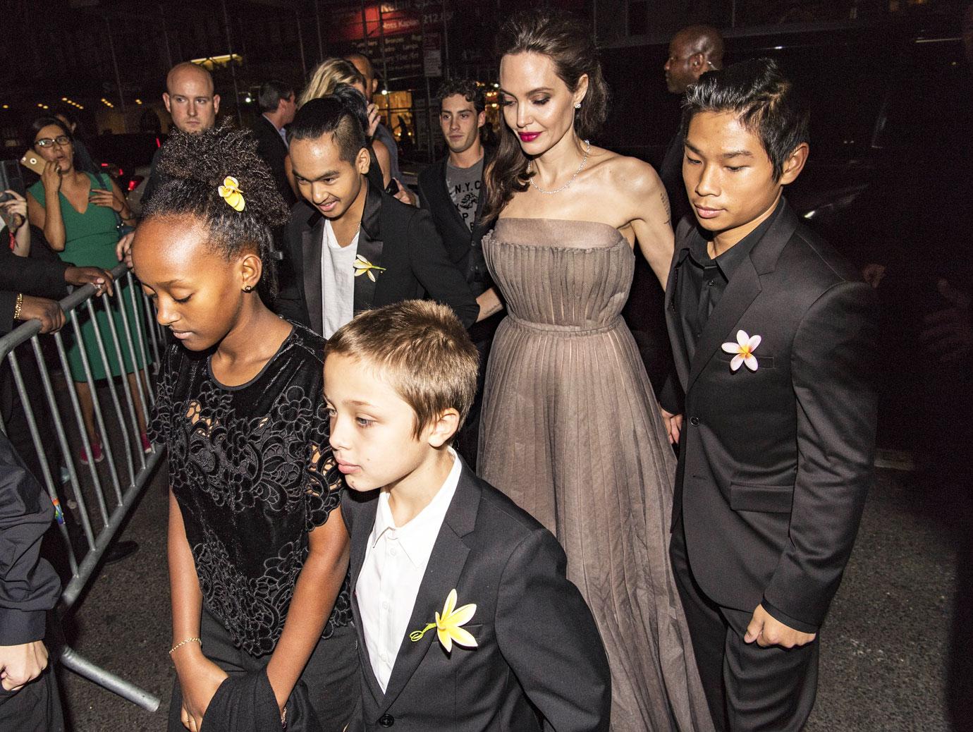 angelina jolie brad pitt kids through the years