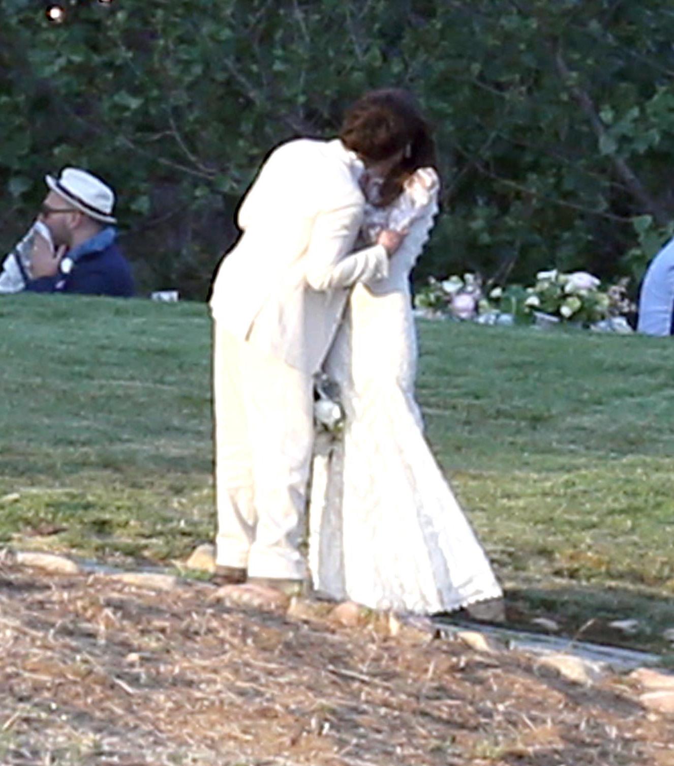 EXCLUSIVE:  **PREMIUM RATES APPLY** Nikki reed and Ian somerhalder get married at a romantic sunset ceremony in the Santa Monica mountains.