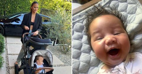 chrissy teigen new photos kids daughter esti