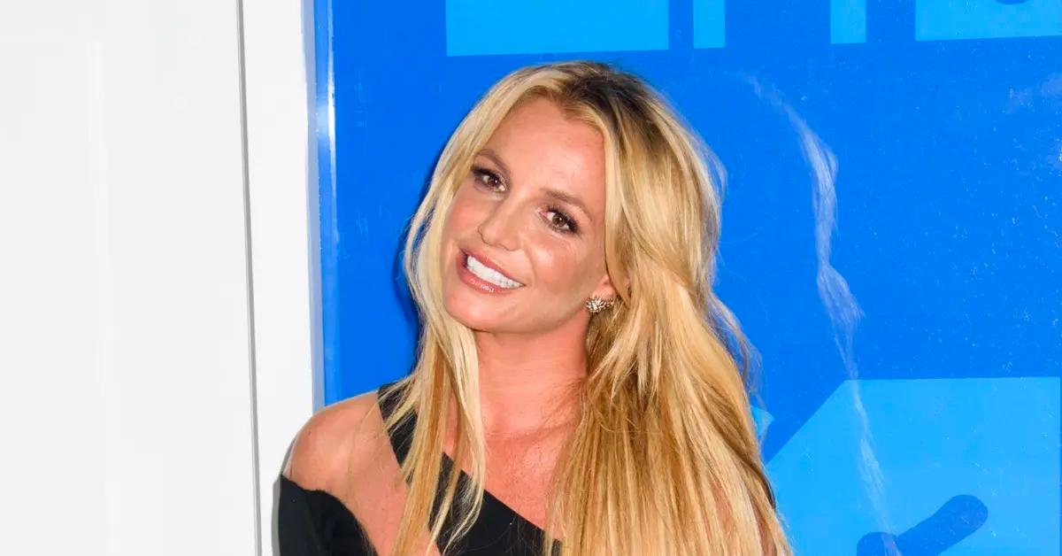 Britney Spears flashes her nipple covers as her bra slips down