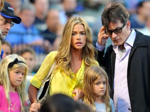 denise richards wasnt allowed charlie sheen house kids gate