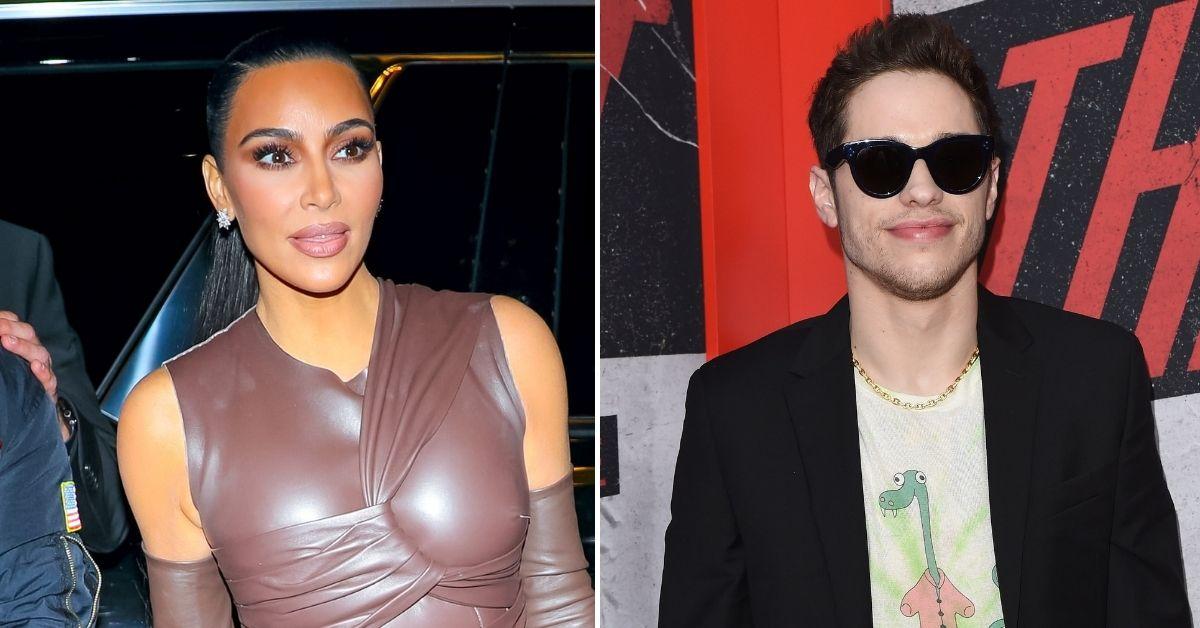 kim kardashian pete davidson hand in hand romance