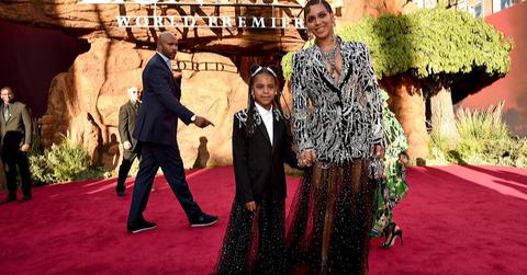 Beyonce and Blue Ivy at Lion King premiere