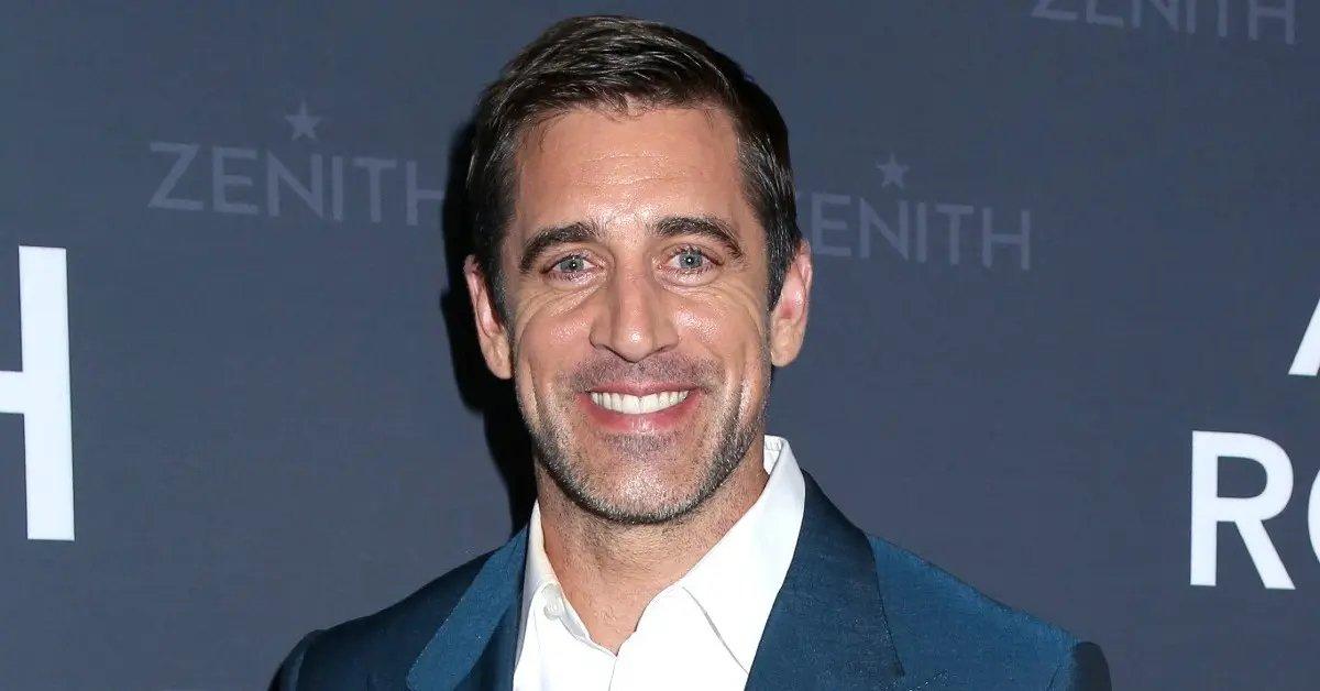 Photo of Woodley and Aaron Rodgers split in 2022 after getting engaged the year prior.