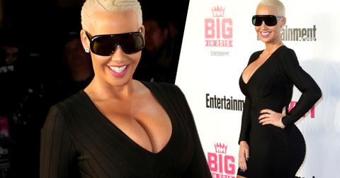 Amber rose cleavage
