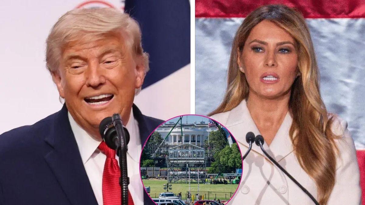 Composite photo of Donald and Melania Trump