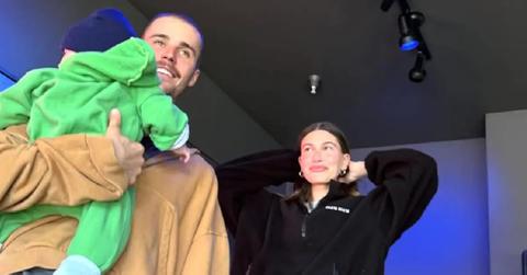 Photo of Justin Bieber, Hailey Bieber and Jack Bieber