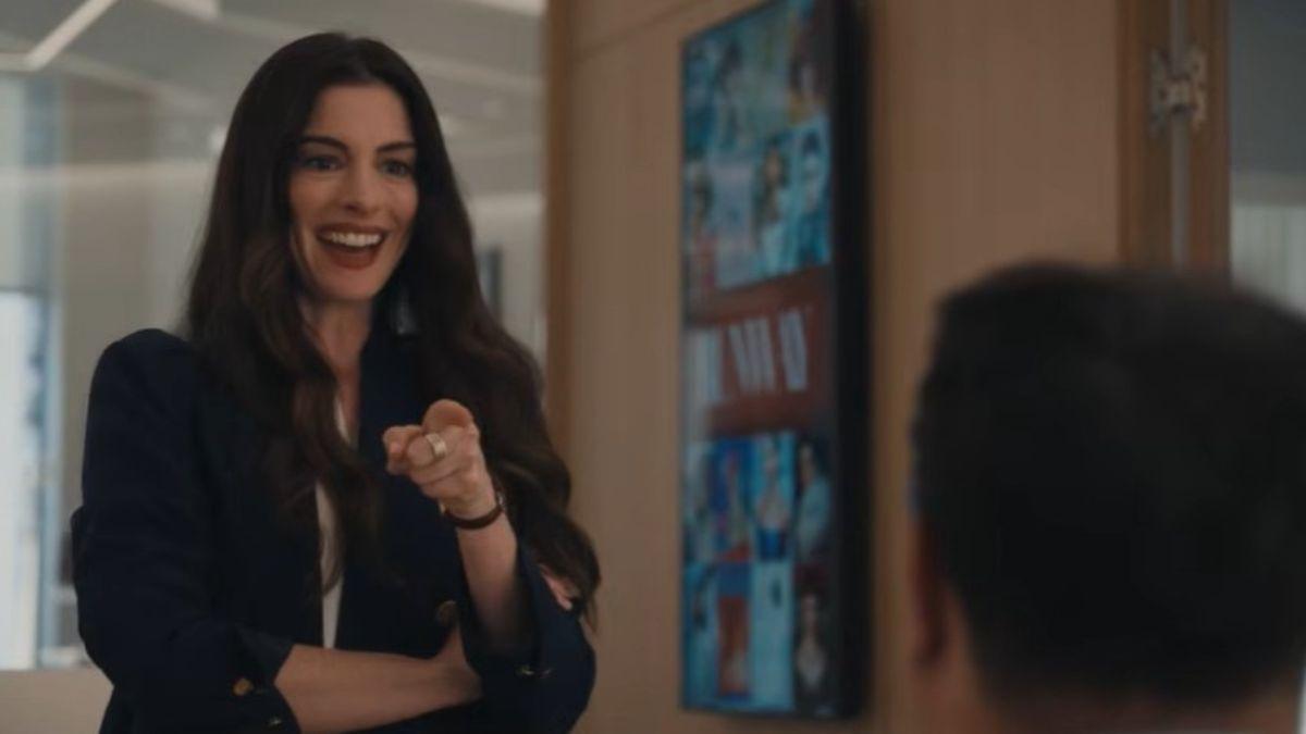 Image of Anne Hathaway couldn’t keep a straight face after Karl-Anthony Towns’ unexpected answer.