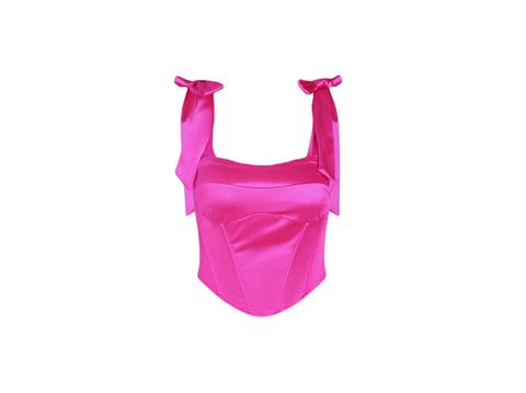 dua lipa pink corset top instagram style shop