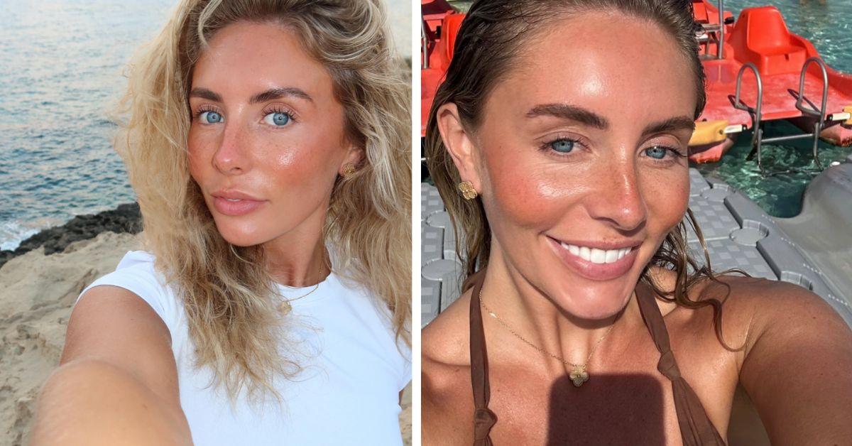 split photo of bonnie blue 