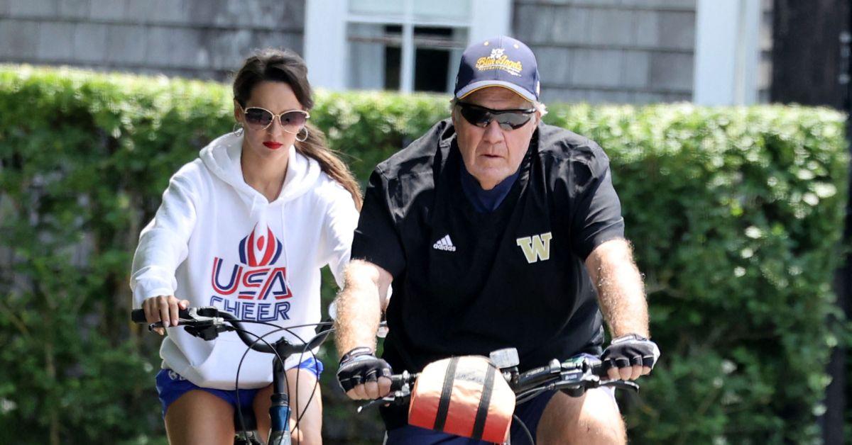 bill belichick girlfriend biking