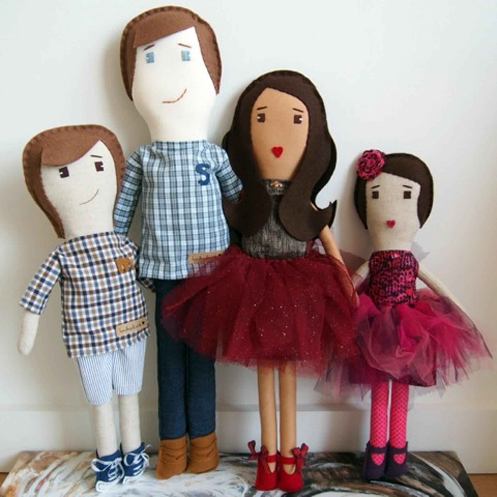 Kardashians have custom made dolls of Kim, Kanye and baby North made.