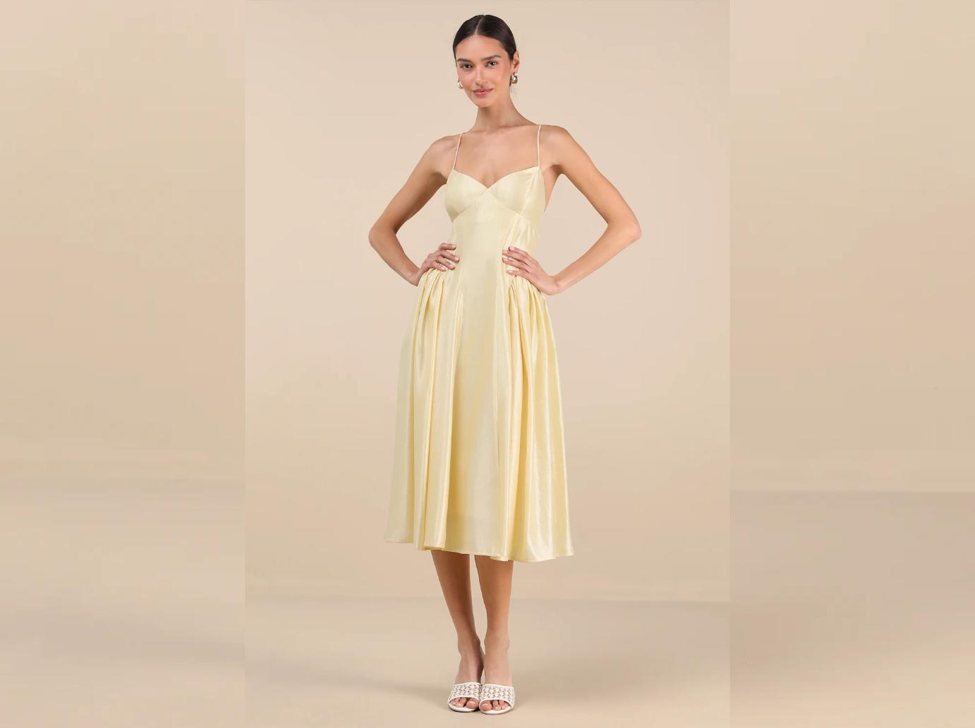 lulus yellow dress