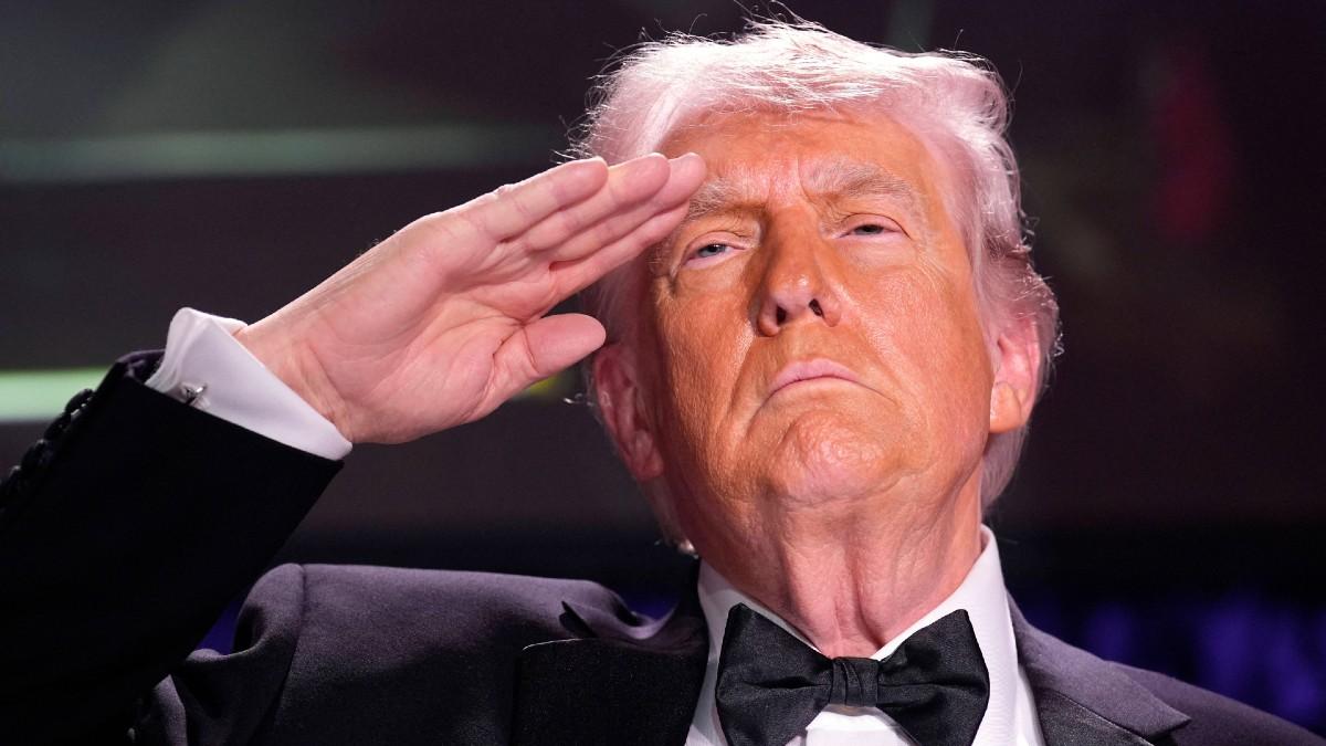 image of Donald Trump claims he's in great health. 