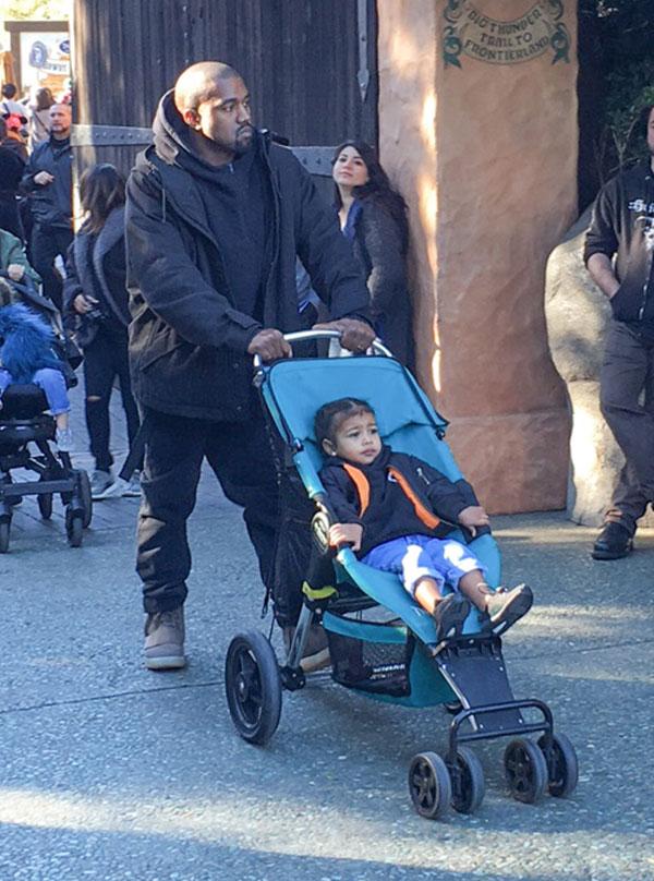 Kanye west north disneyland 1