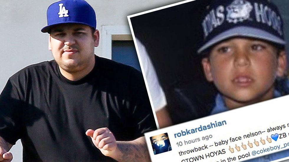Rob Kardashian Posts Adorable Throwback Photo On Instagram After Hiatus(02)