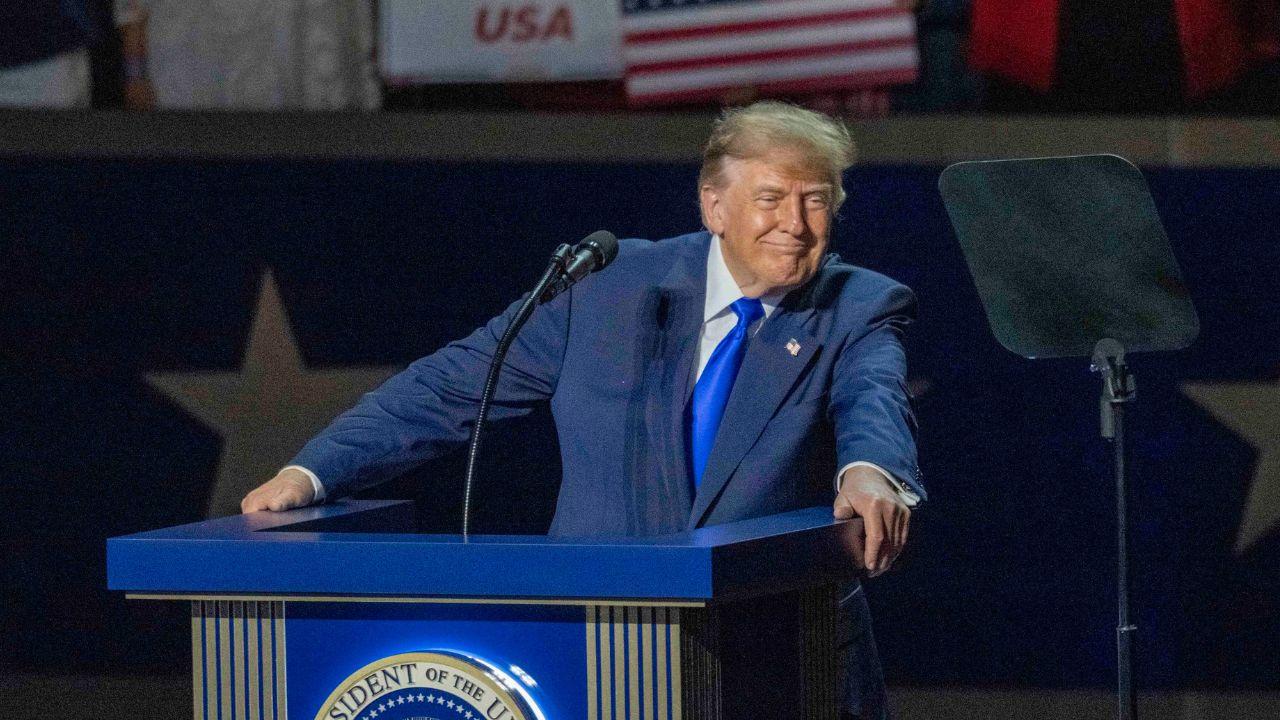 Image of Donald Trump urged supporters to treat the midterm election as if he were on the ballot.