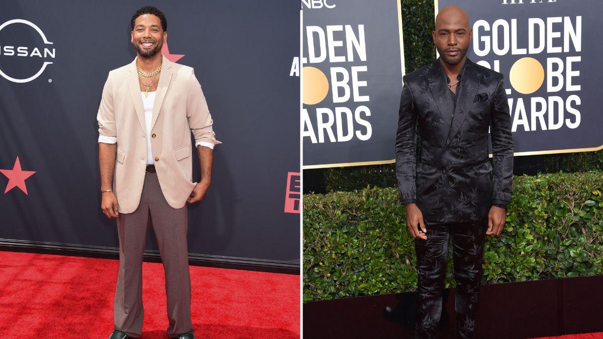 Split photo of Jussie Smollett & Karamo Brown