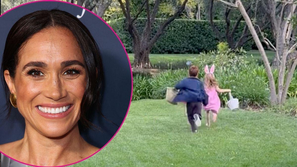 Composite photo of Meghan Markle, Prince Archie and Princess Lilibet.