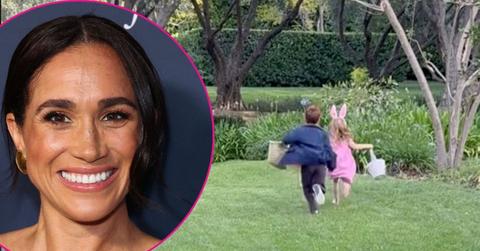 Composite photo of Meghan Markle, Prince Archie and Princess Lilibet.