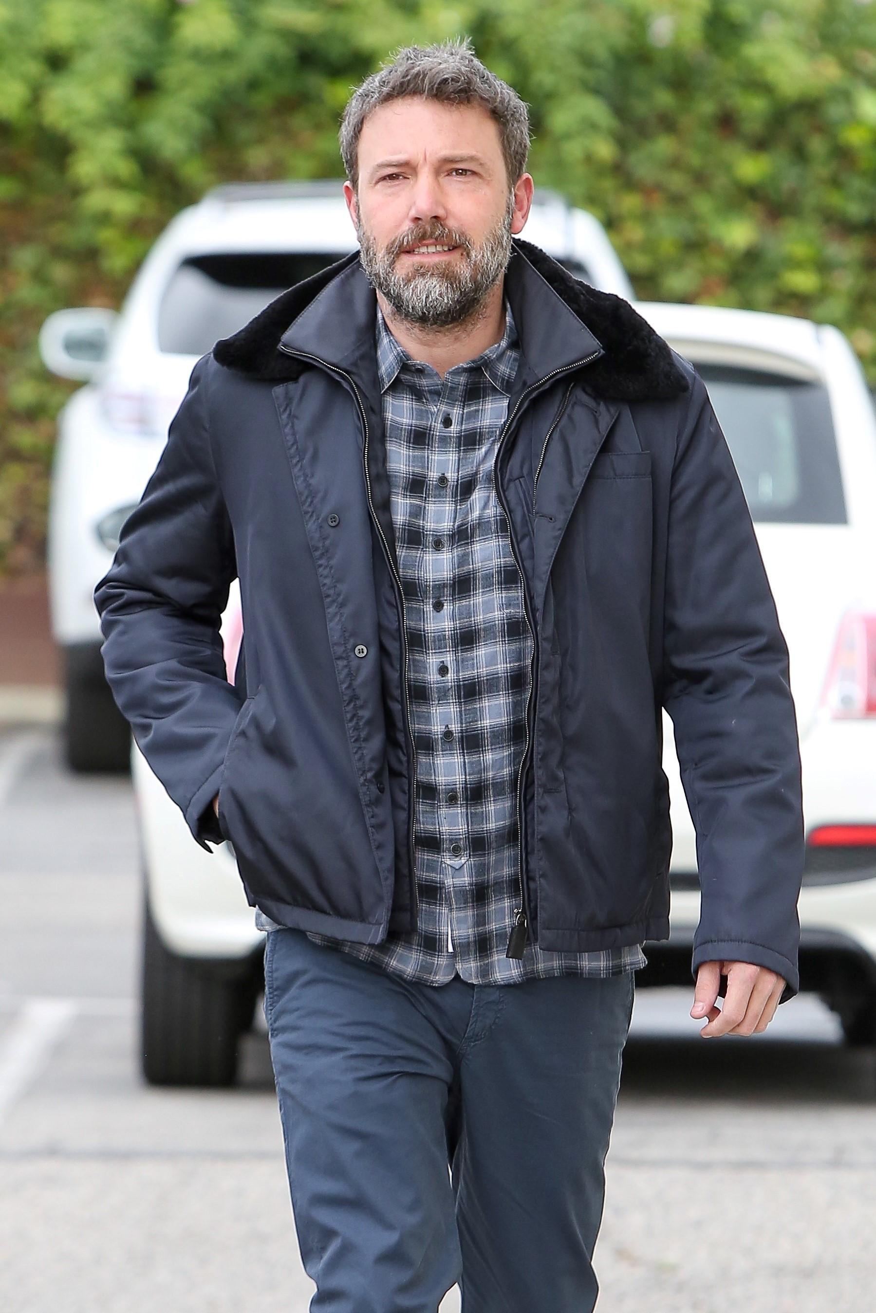 Ben Affleck takes his pretty family to Sunday mass