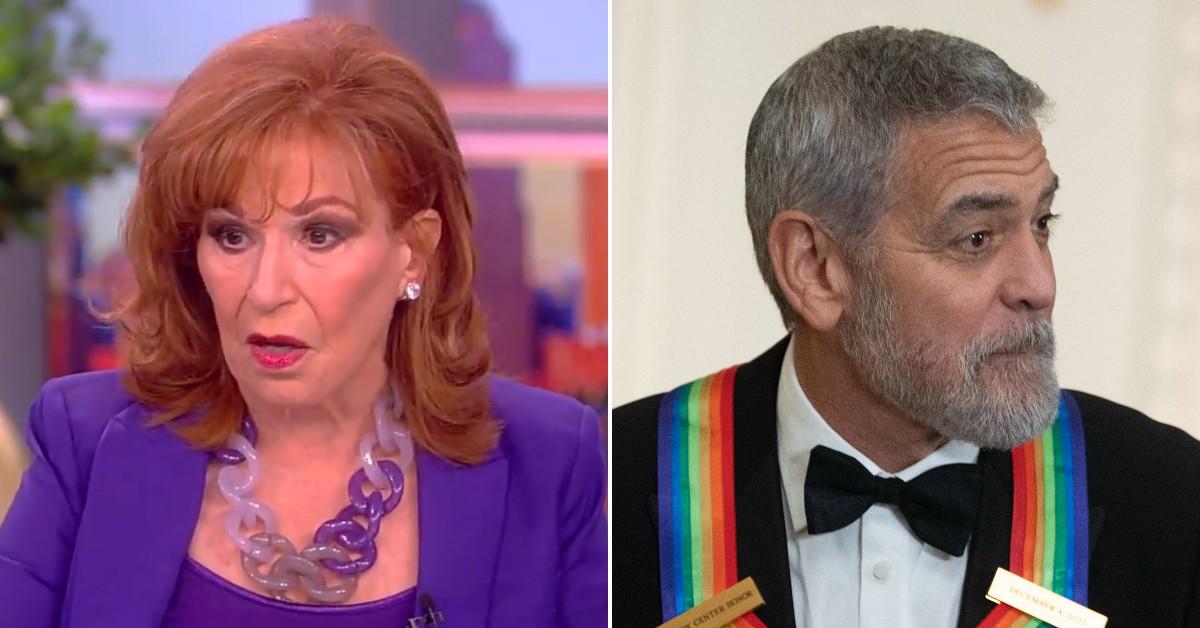 the view joy behar sunny hostin slam george clooney joe biden op ed pp