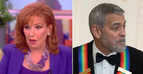 the view joy behar sunny hostin slam george clooney joe biden op ed pp